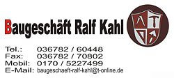 Bauhgeschäft Ralf Kahl